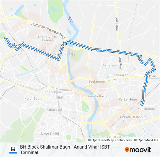 971A Bus Line Map