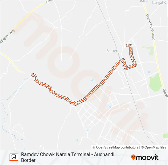 D-090 Bus Line Map