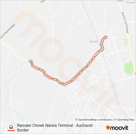 D-090 Bus Line Map