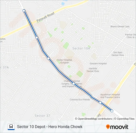 111STL Bus Line Map