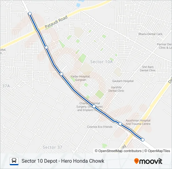 111STL Bus Line Map