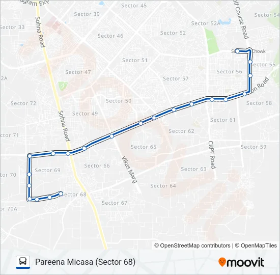 115STL1 Bus Line Map