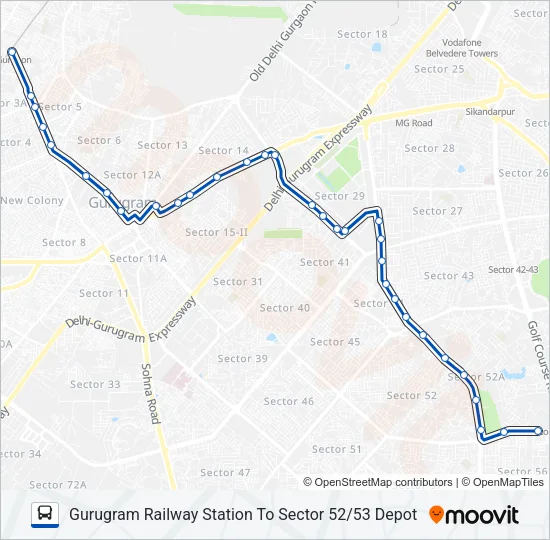 116ESTL2 Bus Line Map