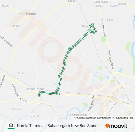 NCR Bus Line Map