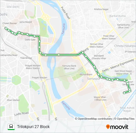 D-307 Bus Line Map