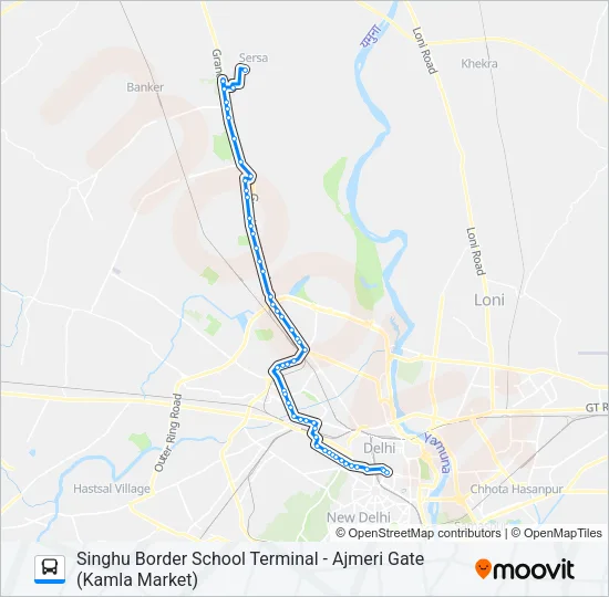 144A Bus Line Map