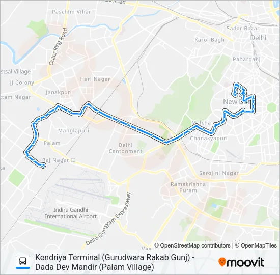 783EXT Bus Line Map