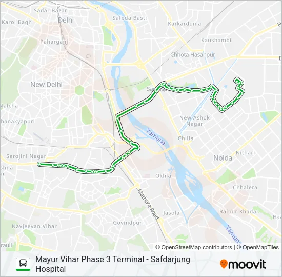 D-611 Bus Line Map