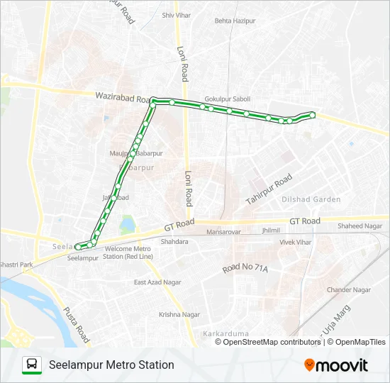 D-784 Bus Line Map