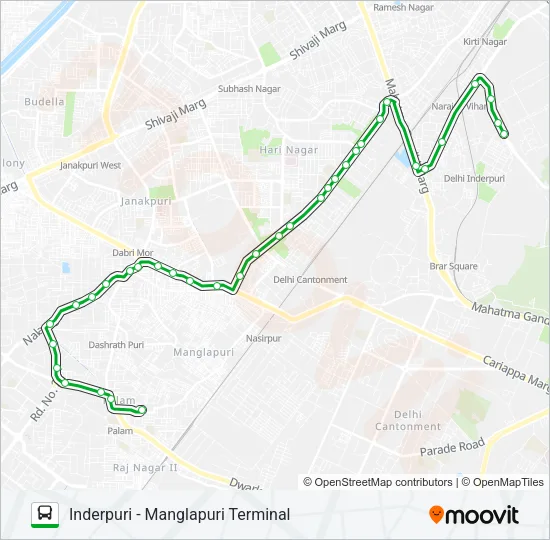D-721A Bus Line Map