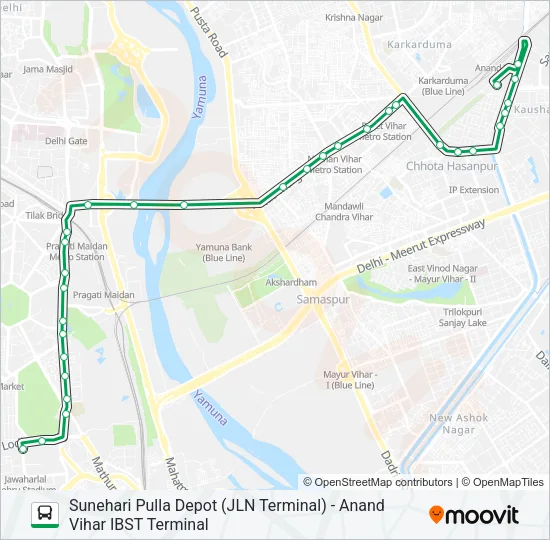 D-006 Bus Line Map