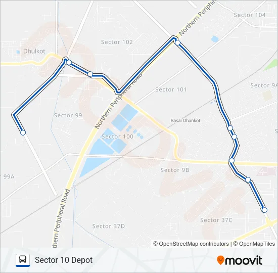 127BSTL Bus Line Map