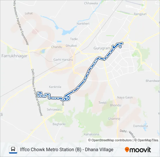 134C Bus Line Map