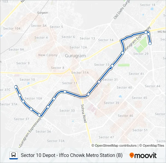 134STL Bus Line Map
