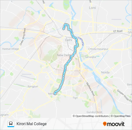 U-SPL-5 Bus Line Map