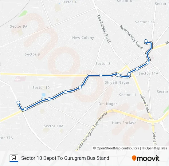 215BSTL Bus Line Map