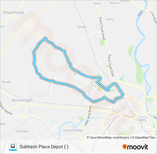 GMS (-) Bus Line Map