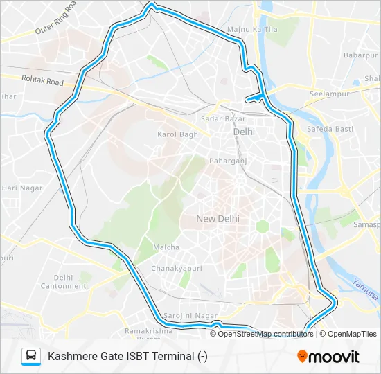 TMS (-) Bus Line Map