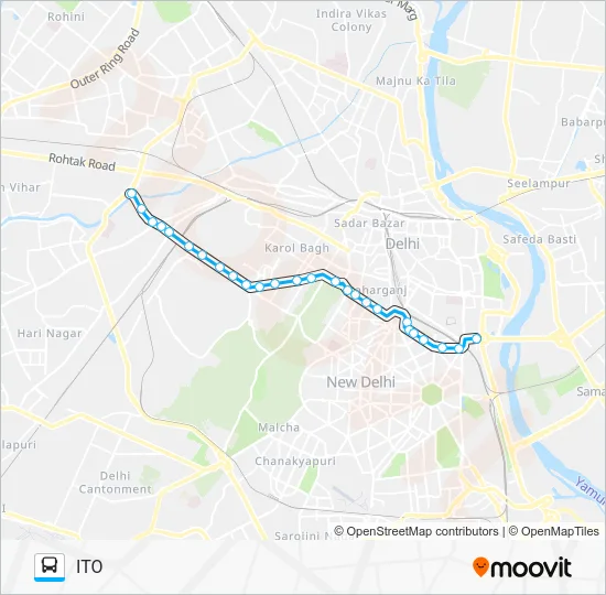 85 Bus Line Map