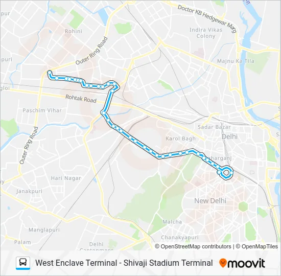 85EXT Bus Line Map