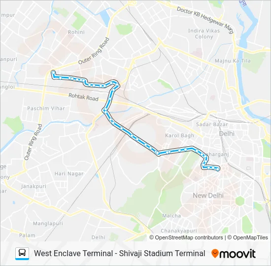 85EXT Bus Line Map