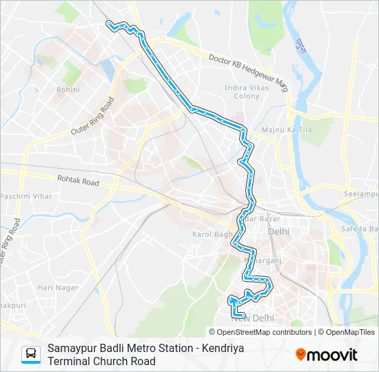 100EXT Bus Line Map