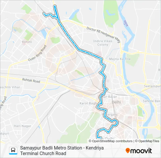 100EXT Bus Line Map