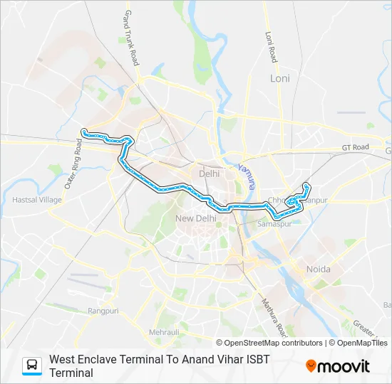 85EXT SPL Bus Line Map