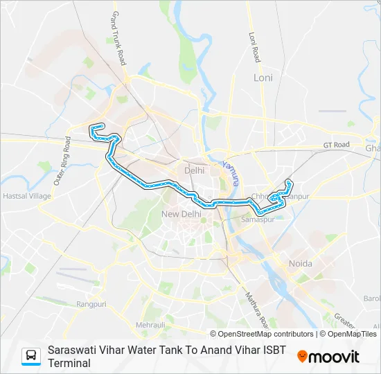 85EXT SPL Bus Line Map