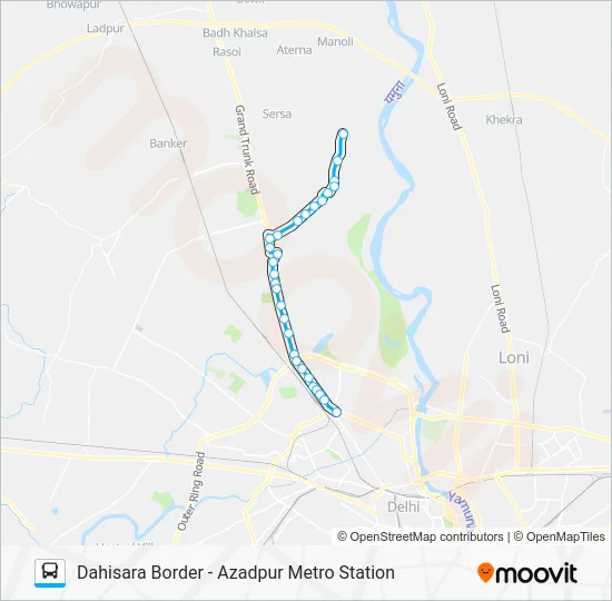 154 Bus Line Map