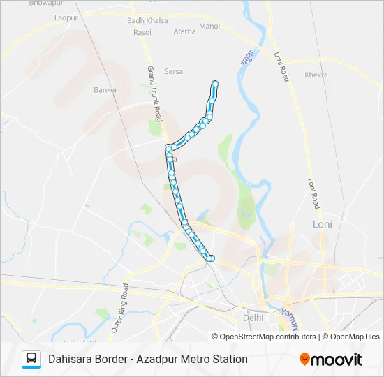 154 Bus Line Map