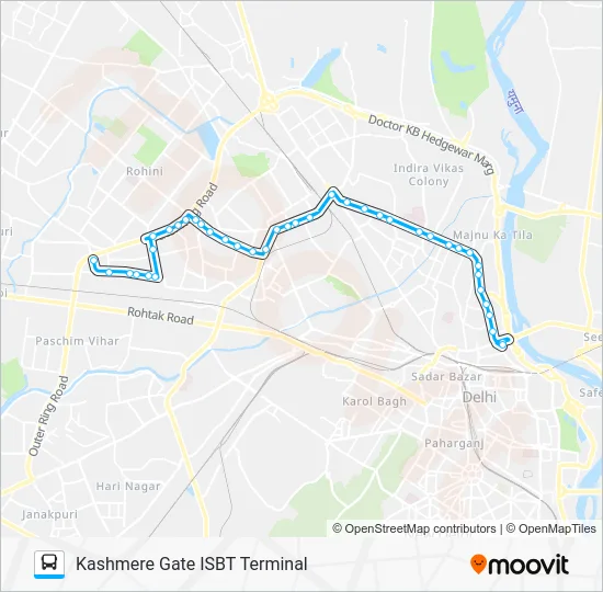 164 Bus Line Map