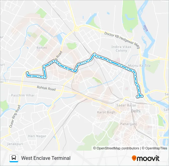 164 Bus Line Map