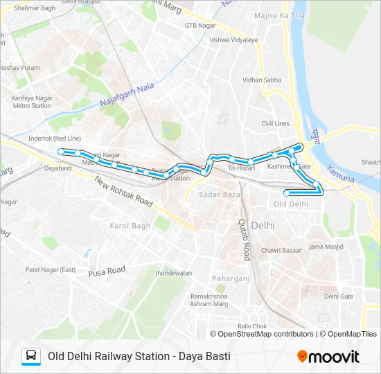 233 Route: Schedules, Stops & Maps - Old Delhi Railway Station (Updated)