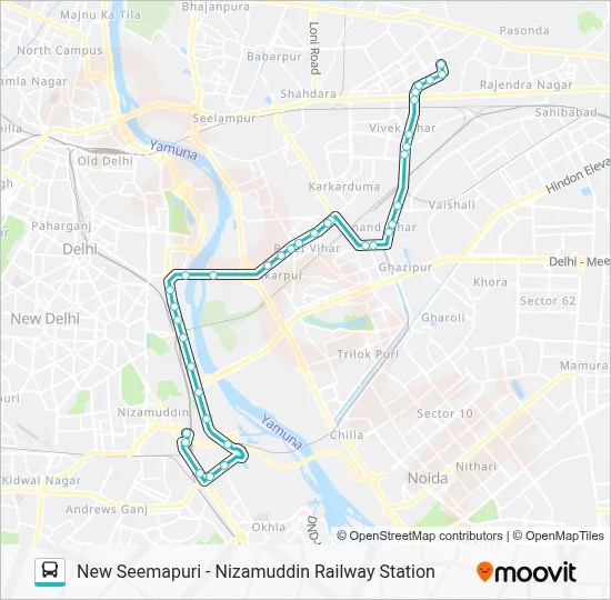 396 Bus 396 Route: Schedules, Stops & Maps - Nizamuddin Railway Station (Updated)