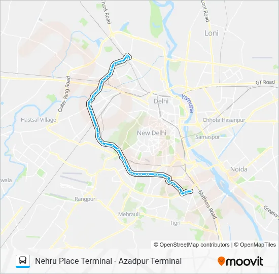 442 Route: Schedules, Stops & Maps - Azadpur Terminal (Updated)