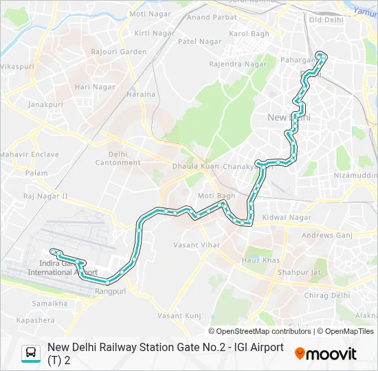 780 Route: Schedules, Stops & Maps - New Delhi Railway Station Gate No ...