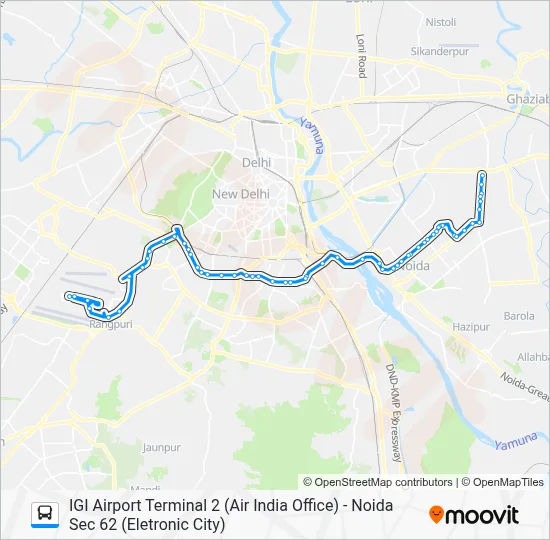 392B Bus Line Map