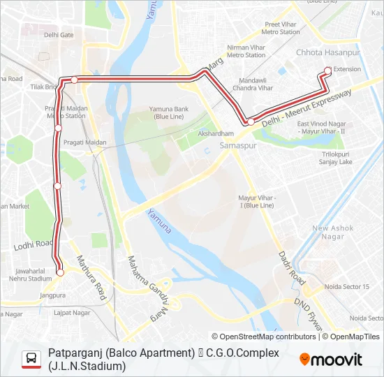 DS-18 Bus Line Map