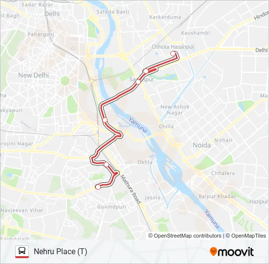 DS-17 Bus Line Map