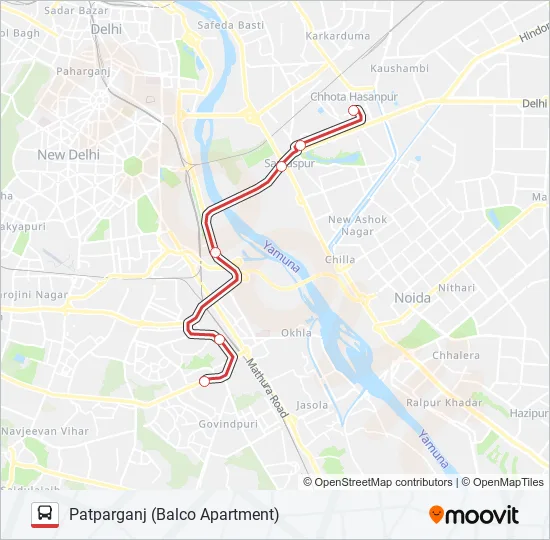 DS-17 Bus Line Map