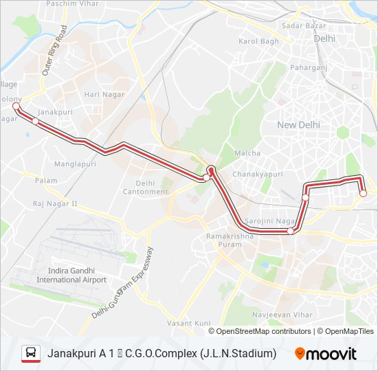 DS-14 bus Line Map