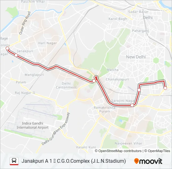 DS-14 Bus Line Map