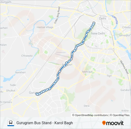 210 Bus Line Map