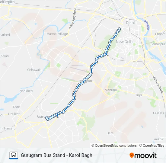 210 Bus Line Map