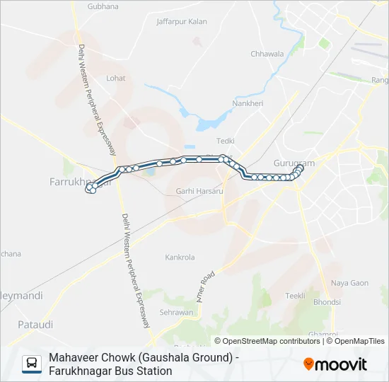 255 Bus Line Map