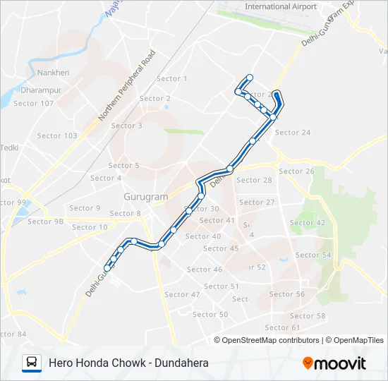 132A Bus Line Map