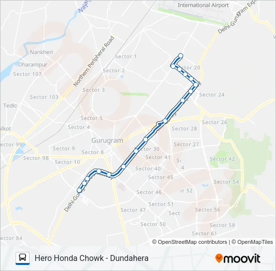 132A Bus Line Map