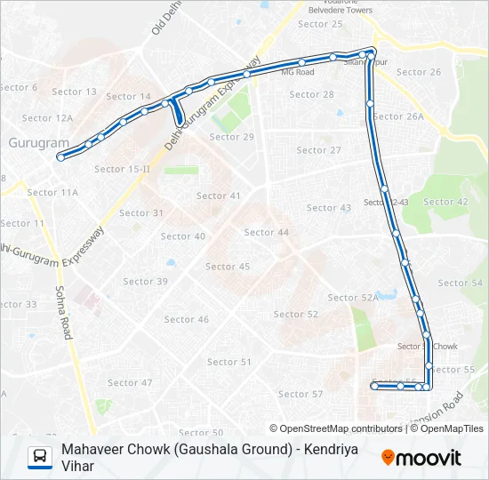 122 Bus Line Map