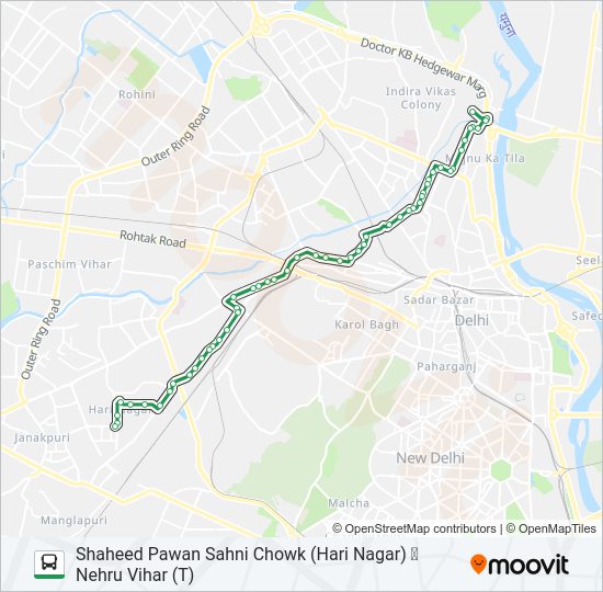 108 bus Line Map